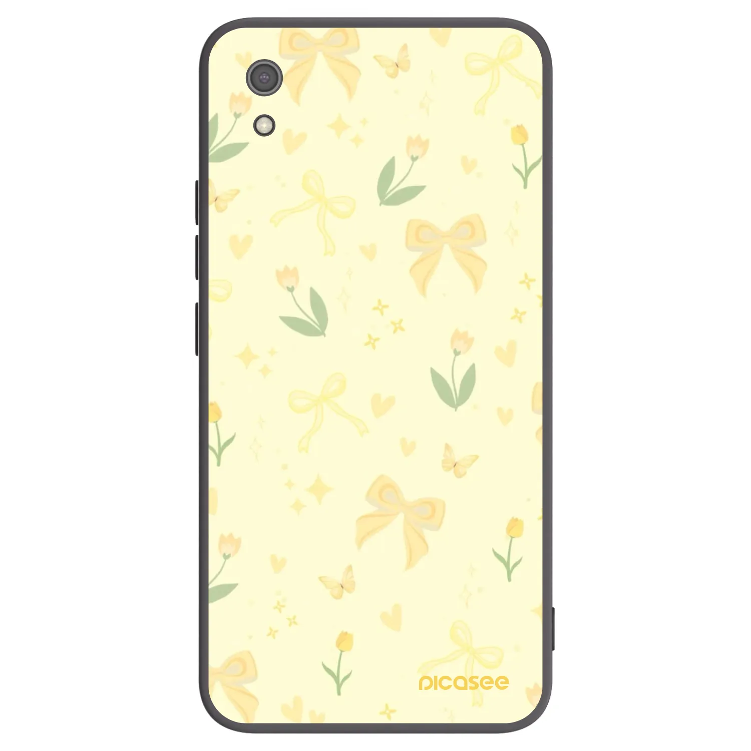 Picasee silikonový černý obal pro Xiaomi Redmi 7A - Honey Blossom
