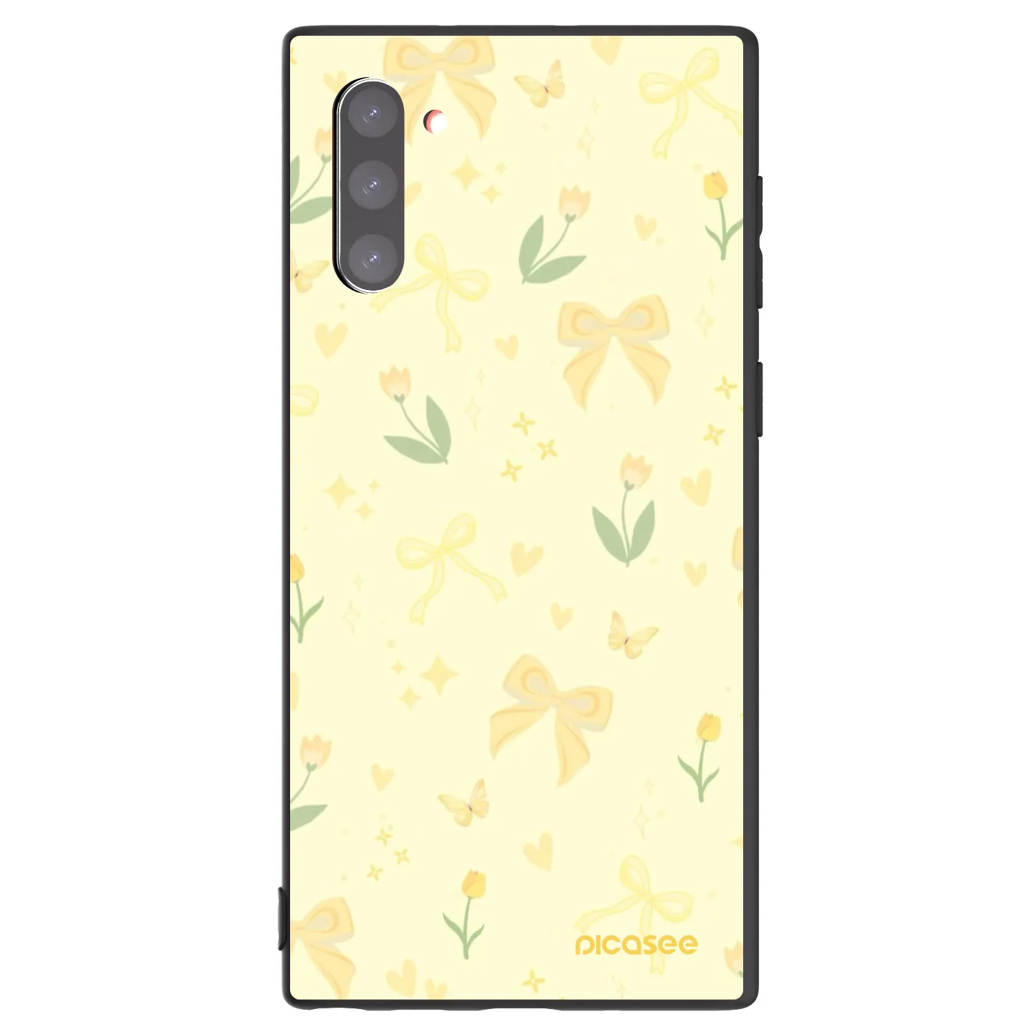 Picasee silikonový černý obal pro Samsung Galaxy Note 10 N970F - Honey Blossom