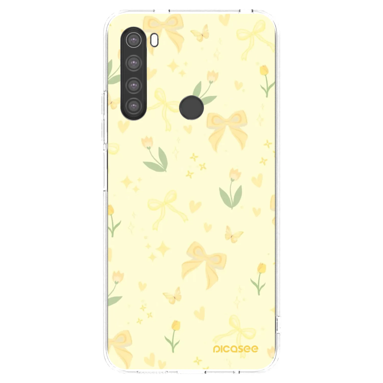 Picasee silikonový průhledný obal pro Xiaomi Redmi Note 8 - Honey Blossom