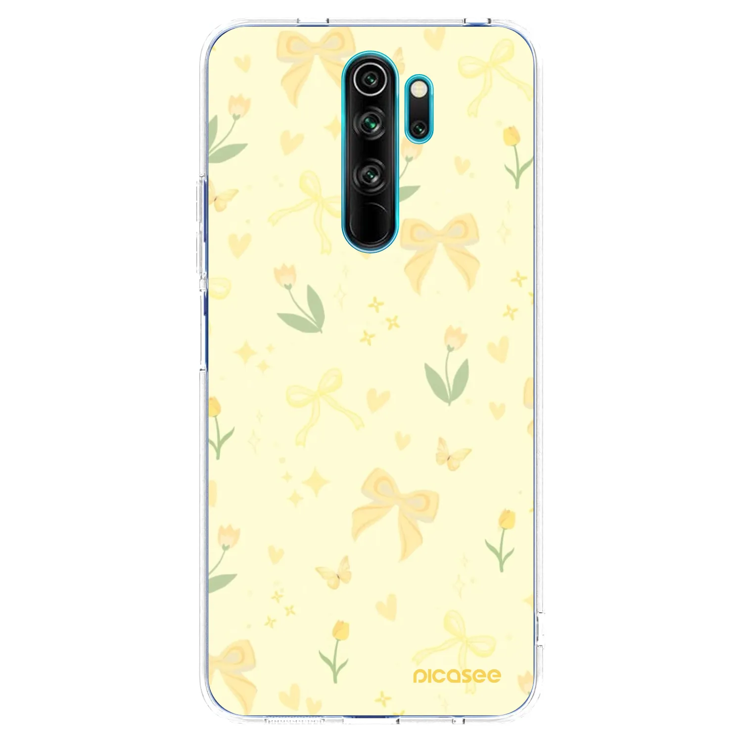 Picasee silikonový průhledný obal pro Xiaomi Redmi Note 8 Pro - Honey Blossom