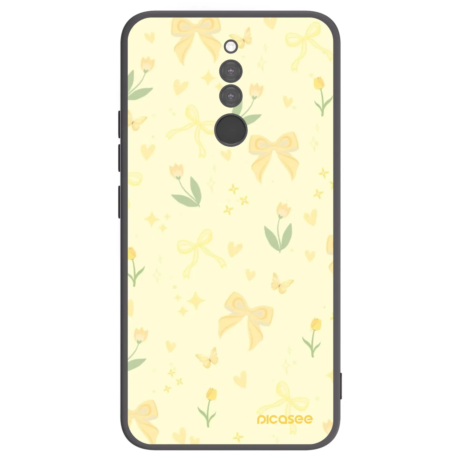Picasee silikonový černý obal pro Xiaomi Redmi 8 - Honey Blossom