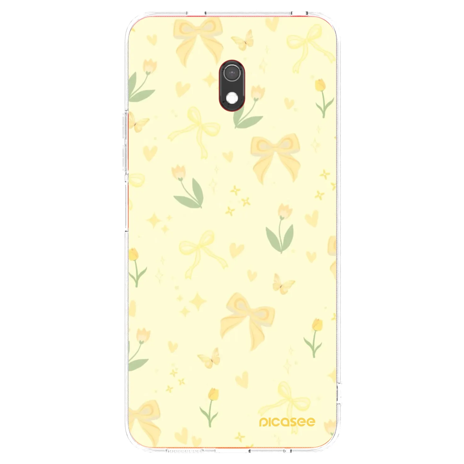 Picasee silikonový průhledný obal pro Xiaomi Redmi 8A - Honey Blossom