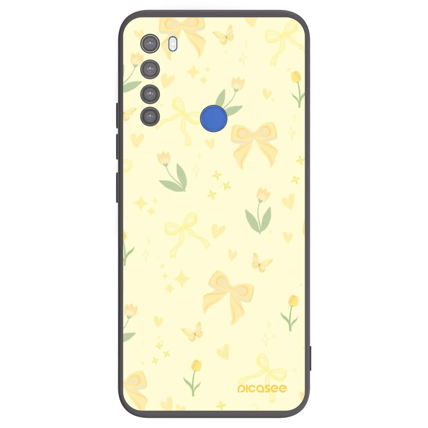 Picasee silikonový černý obal pro Xiaomi Redmi Note 8T - Honey Blossom