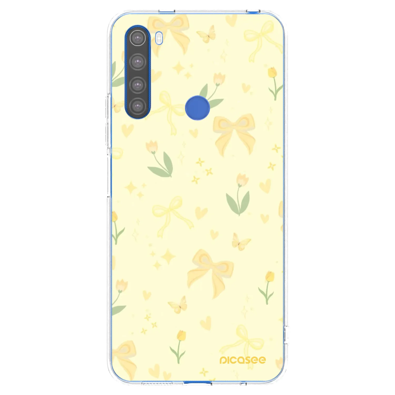 Picasee silikonový průhledný obal pro Xiaomi Redmi Note 8T - Honey Blossom