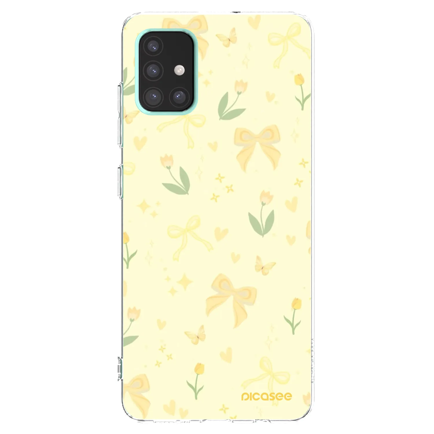 Picasee silikonový průhledný obal pro Samsung Galaxy A51 A515F - Honey Blossom