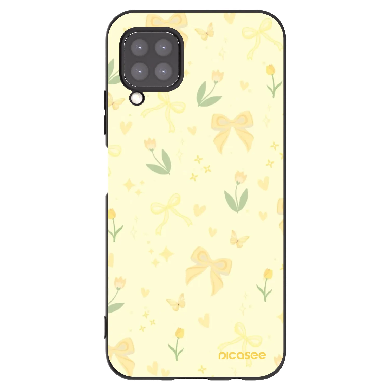 Picasee silikonový černý obal pro Huawei P40 Lite - Honey Blossom