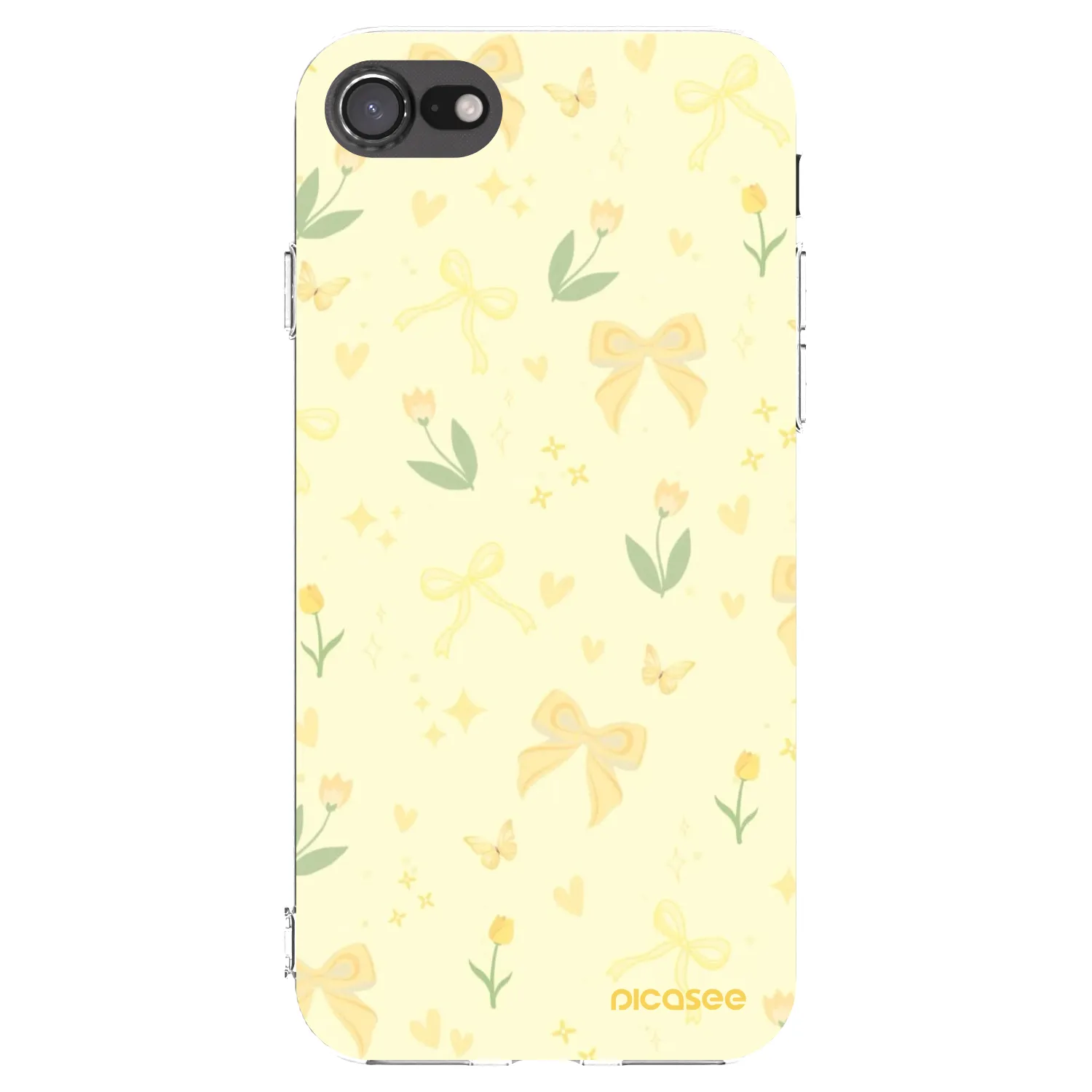 Picasee silikonový průhledný obal pro Apple iPhone SE 2020 - Honey Blossom