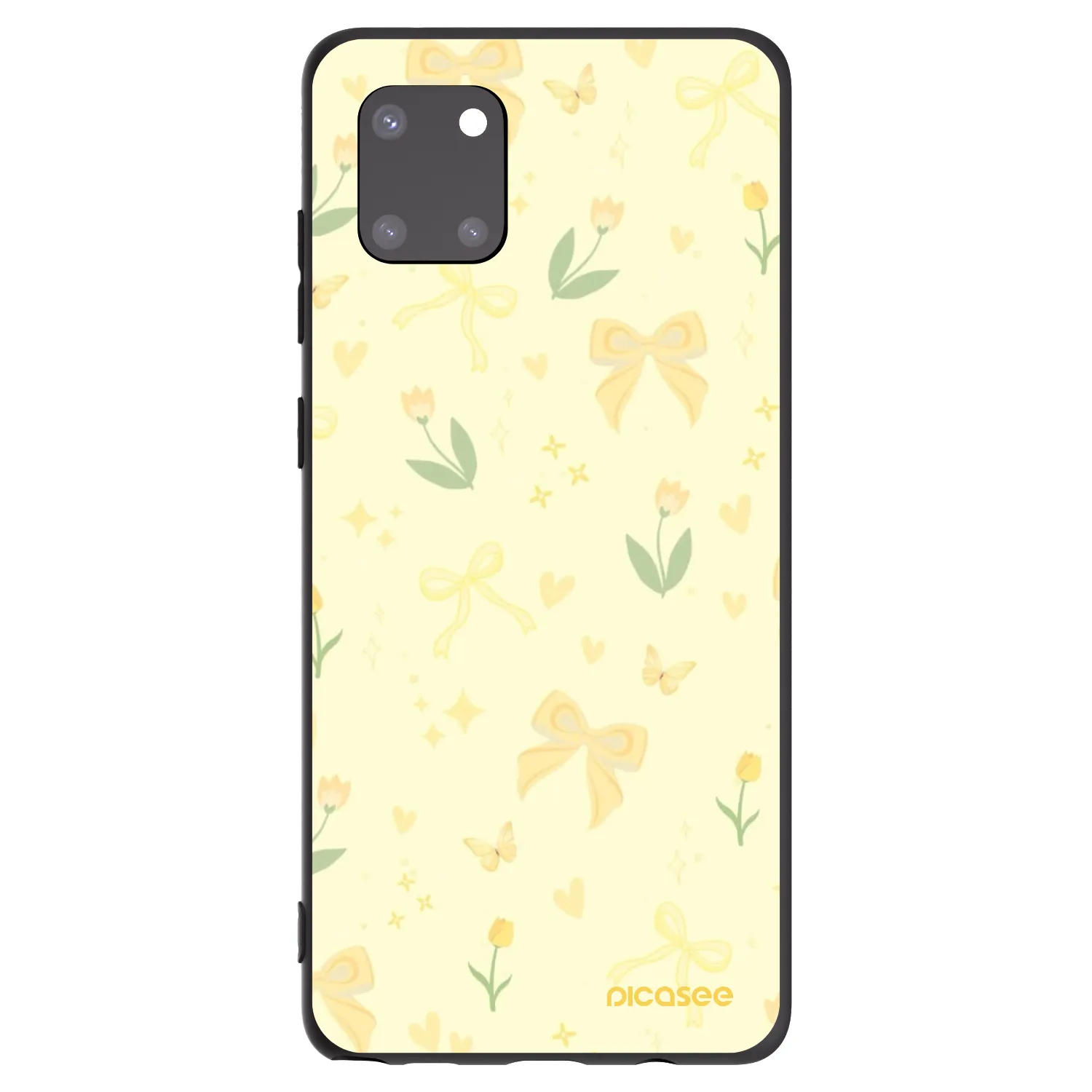 Picasee silikonový černý obal pro Samsung Galaxy Note 10 Lite N770F - Honey Blossom