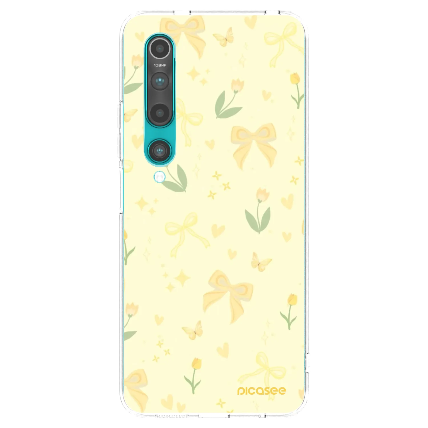 Picasee silikonový průhledný obal pro Xiaomi Mi 10 - Honey Blossom
