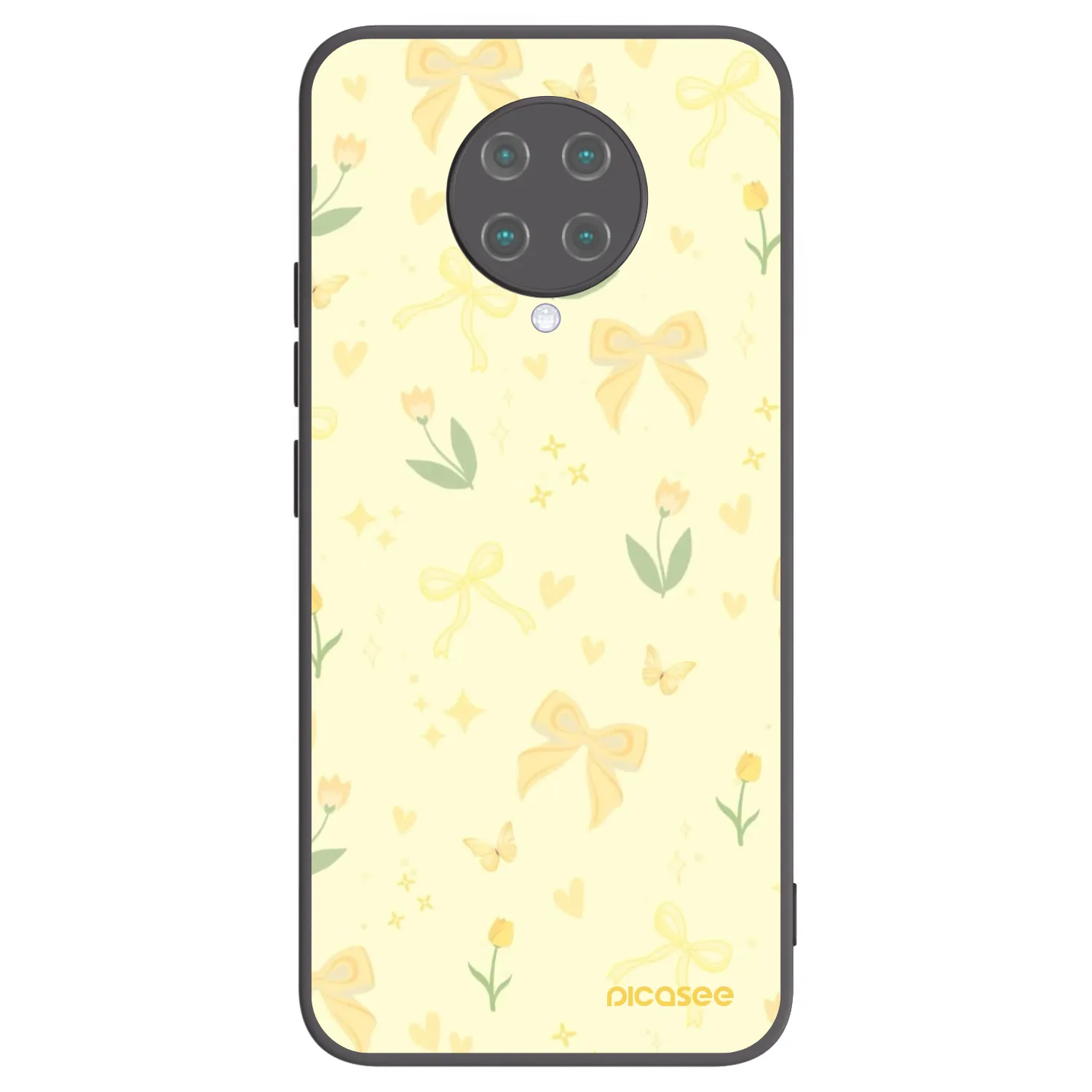 Picasee silikonový černý obal pro Xiaomi Poco F2 Pro - Honey Blossom