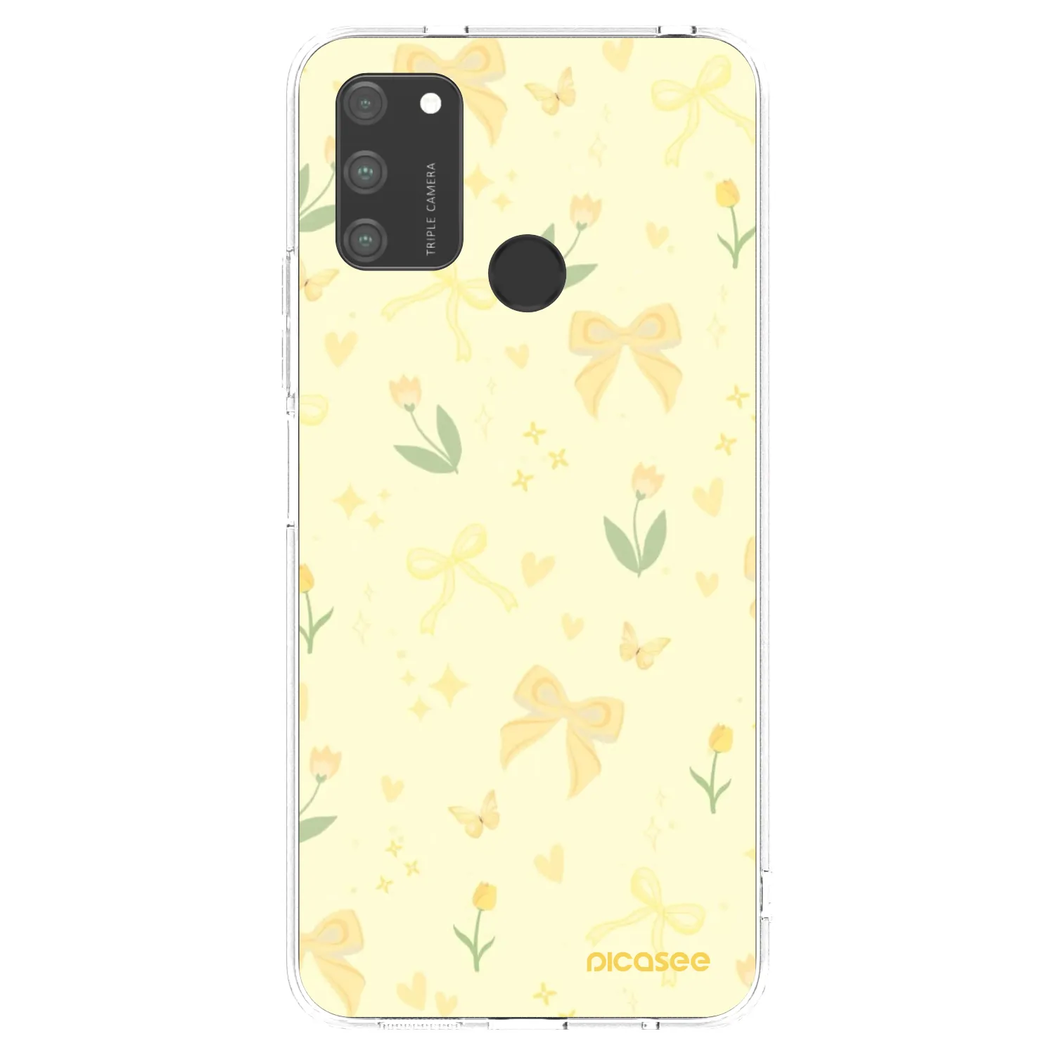 Picasee silikonový průhledný obal pro Honor 9A - Honey Blossom
