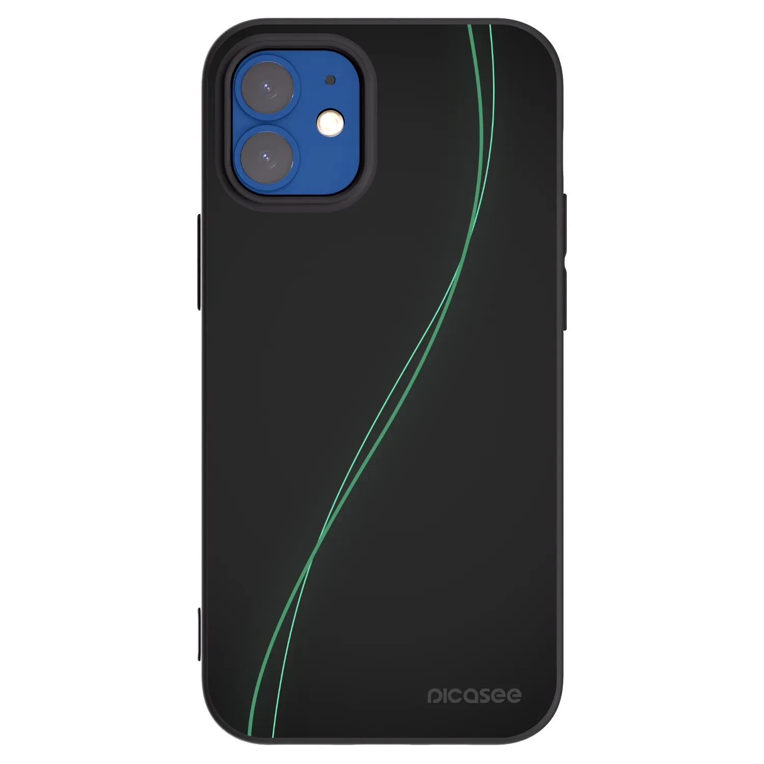 Picasee silikonový černý obal pro Apple iPhone 12 mini - Be Different