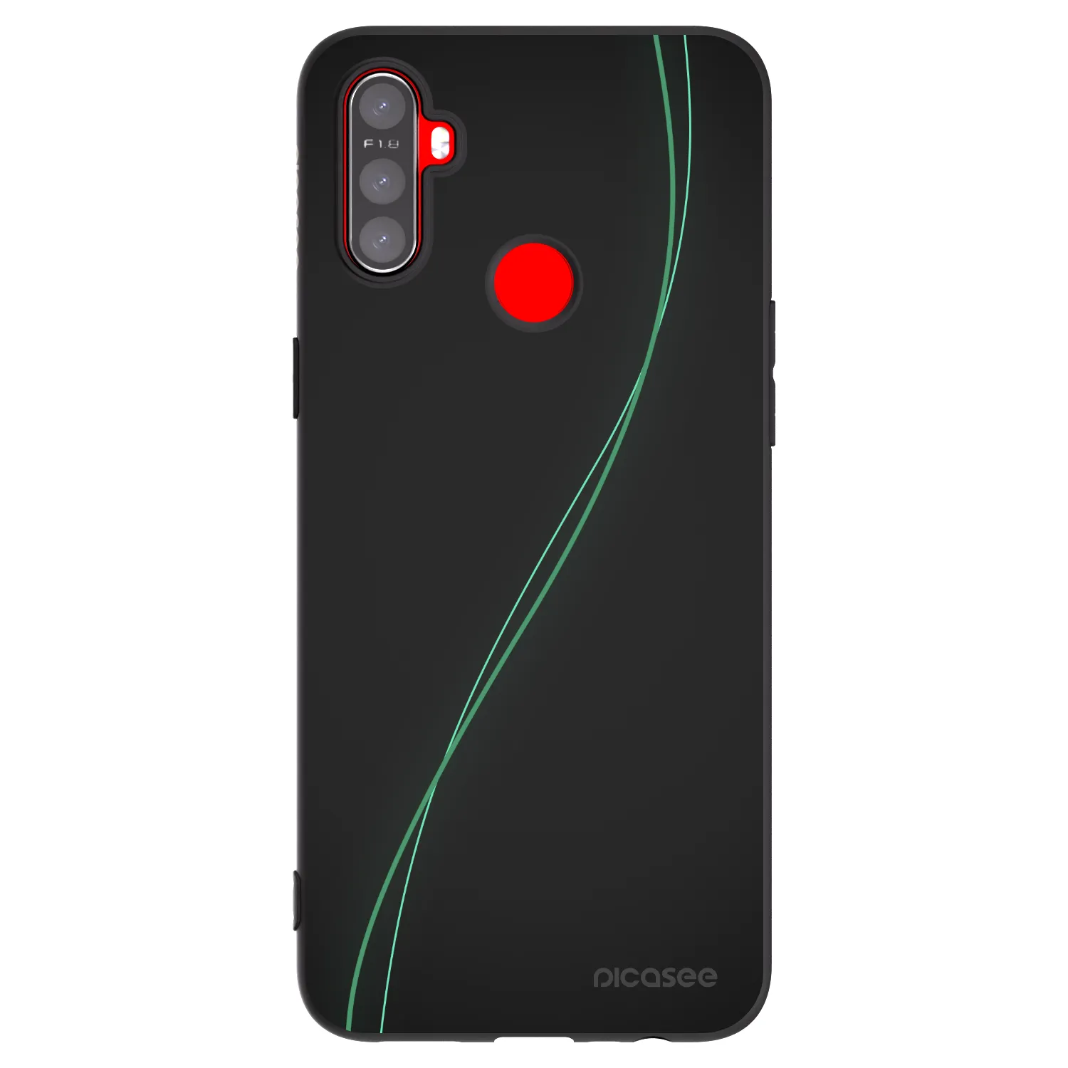 Picasee silikonový černý obal pro Realme C3 - Be Different