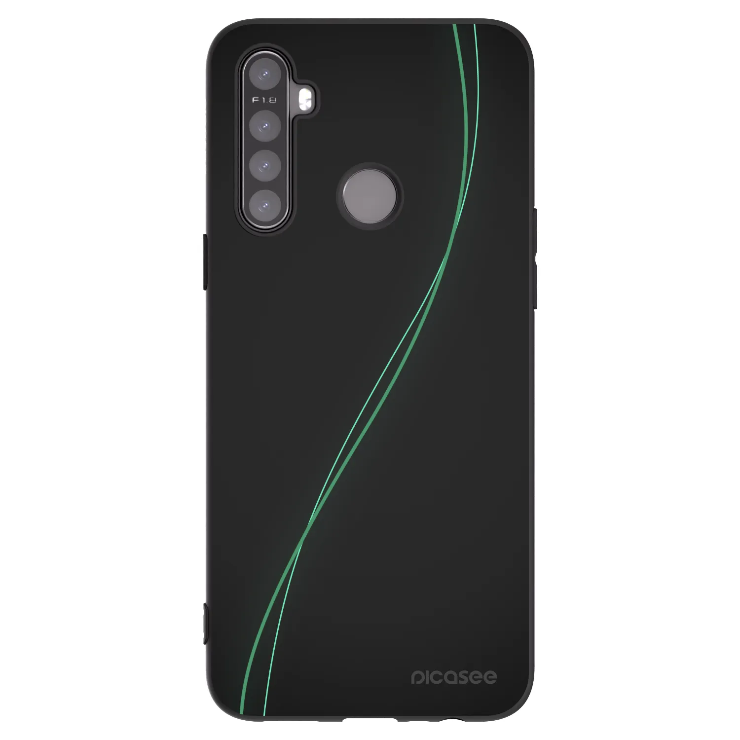 Picasee silikonový černý obal pro Realme 5 - Be Different