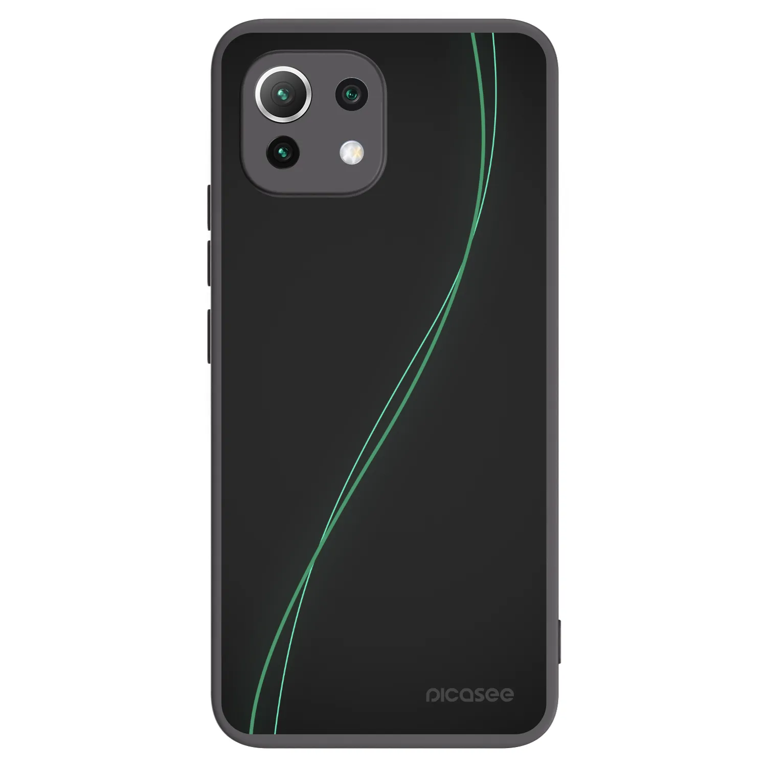 Picasee silikonový černý obal pro Xiaomi Mi 11 Lite - Be Different