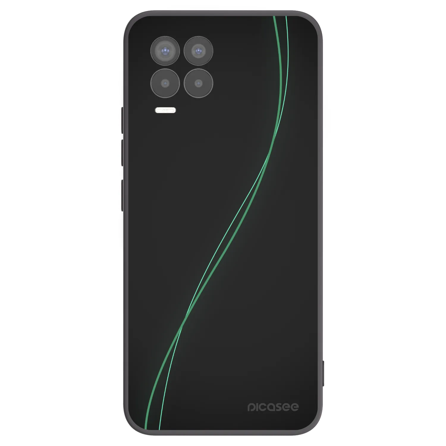 Picasee silikonový černý obal pro Realme 8 4G - Be Different
