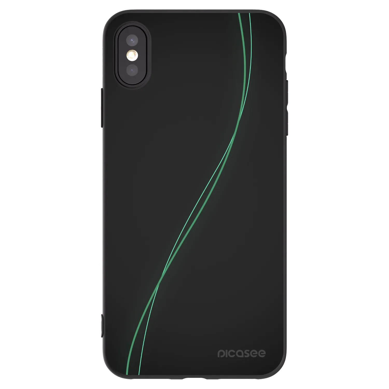 Picasee silikonový černý obal pro Apple iPhone XS Max - Be Different