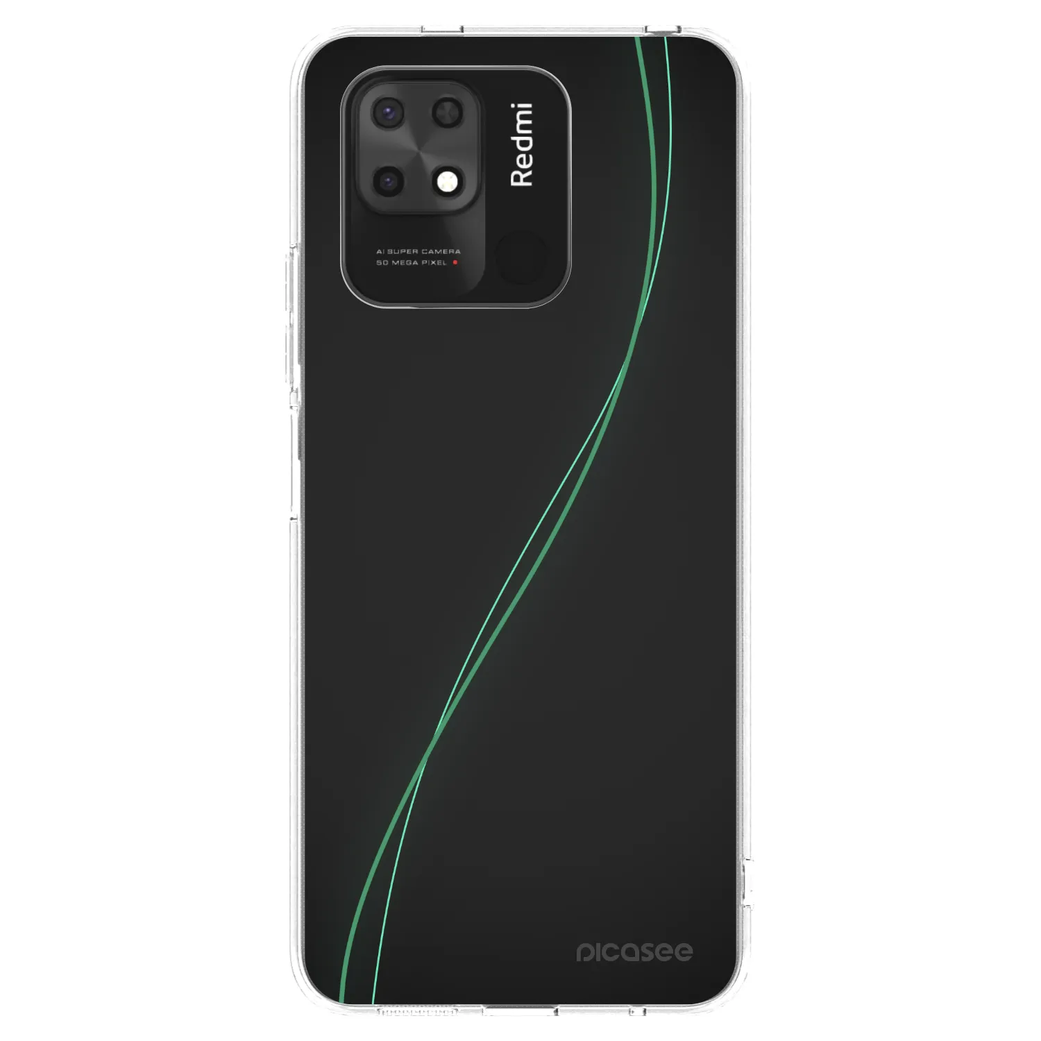 Picasee silikonový průhledný obal pro Xiaomi Redmi 10C - Be Different