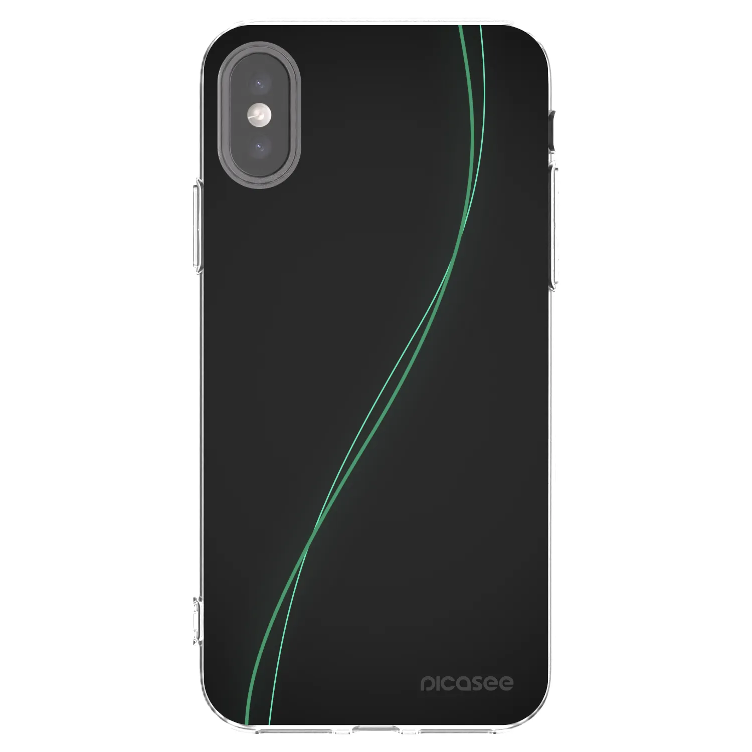 Picasee silikonový průhledný obal pro Apple iPhone X/XS - Be Different