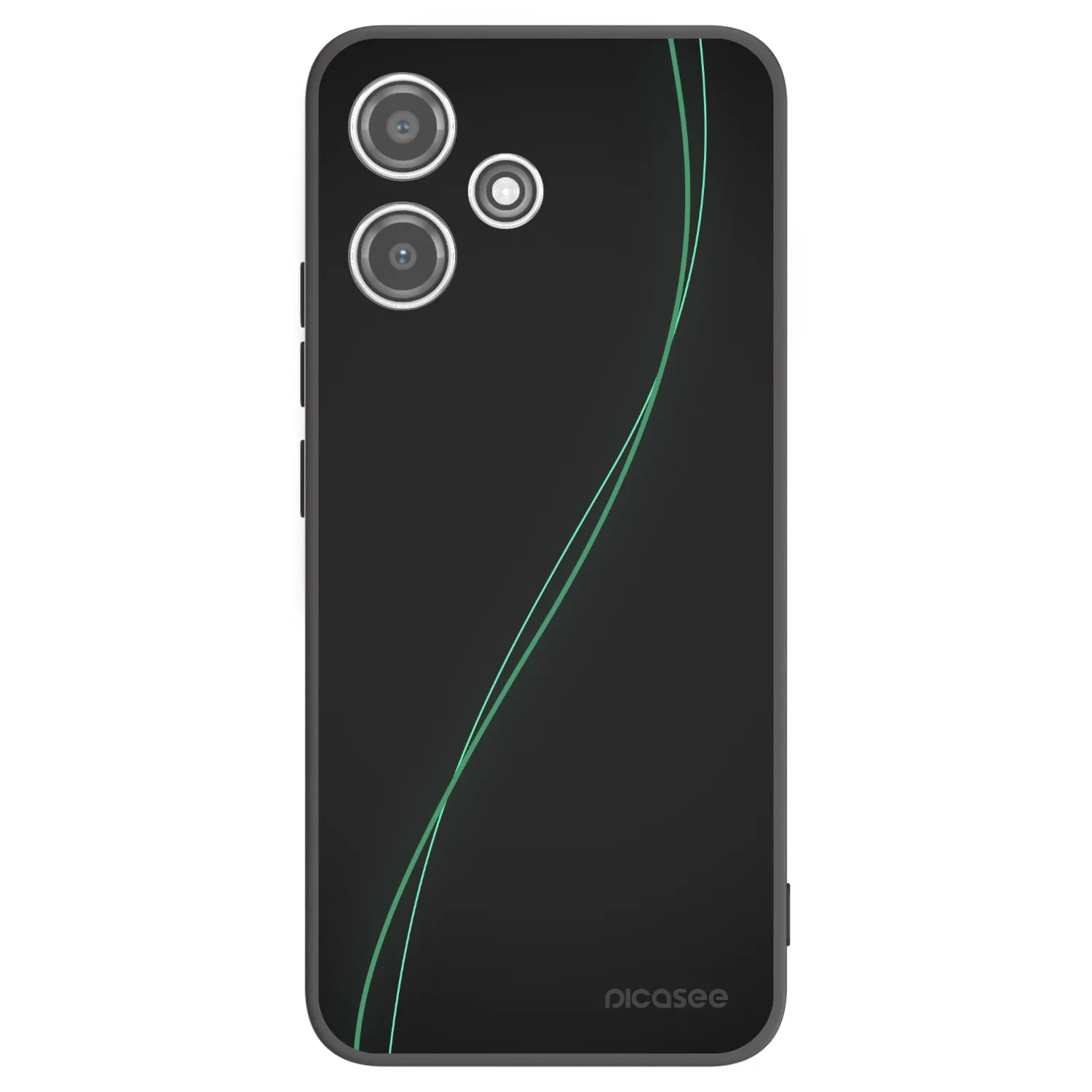 Picasee silikonový černý obal pro Xiaomi Redmi 12 5G - Be Different