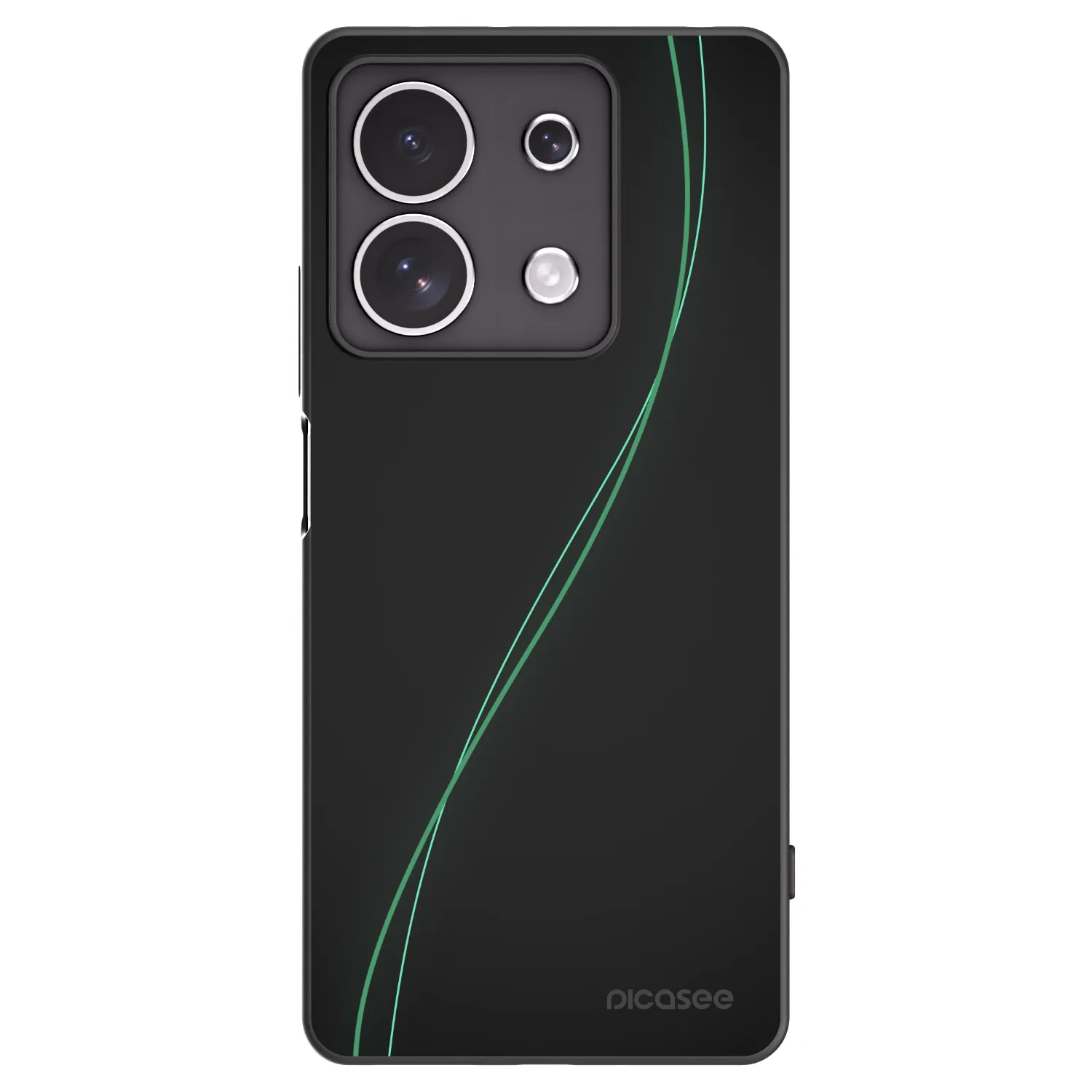 Picasee silikonový černý obal pro Xiaomi Redmi Note 13 4G - Be Different