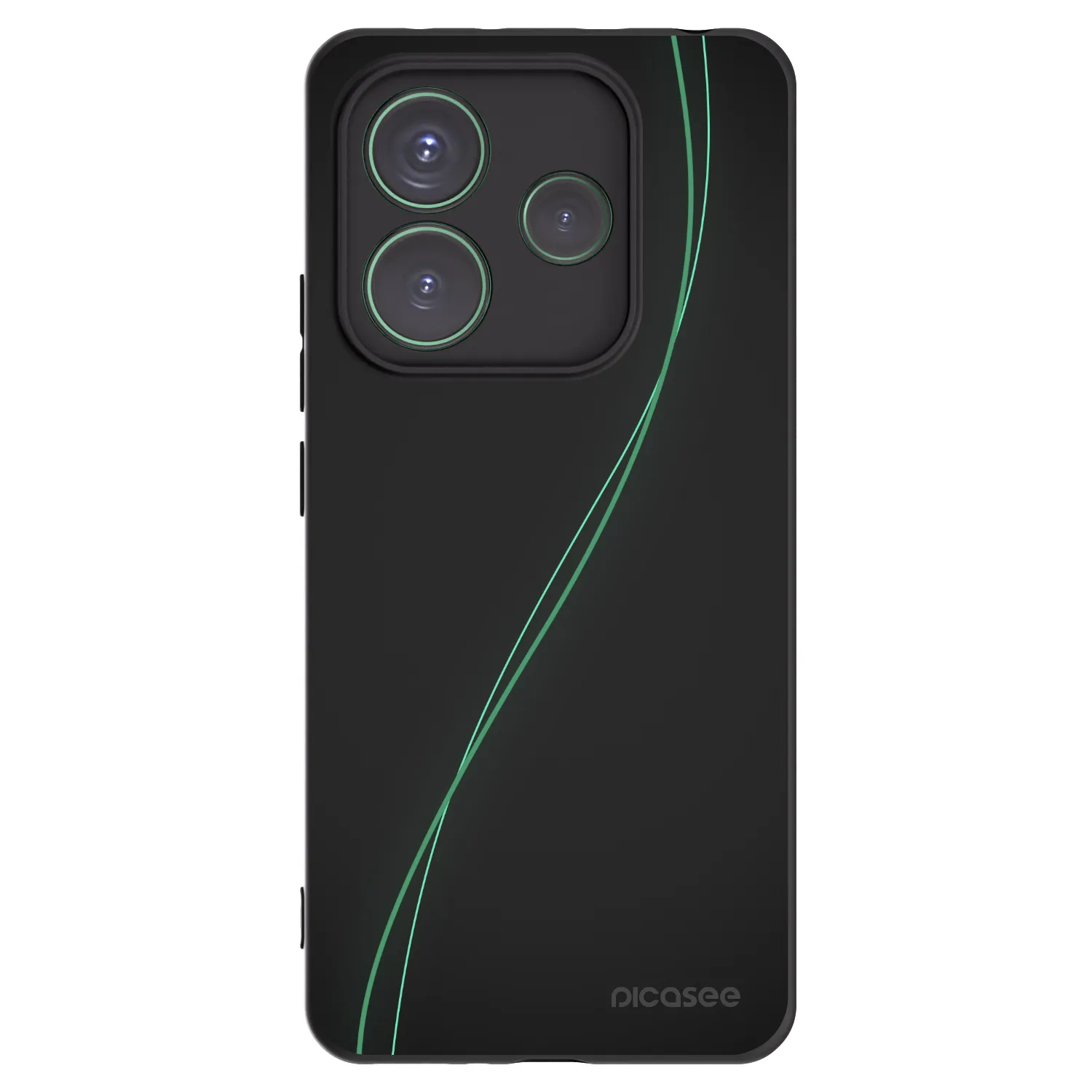 Picasee silikonový černý obal pro Xiaomi Redmi Note 14 5G - Be Different