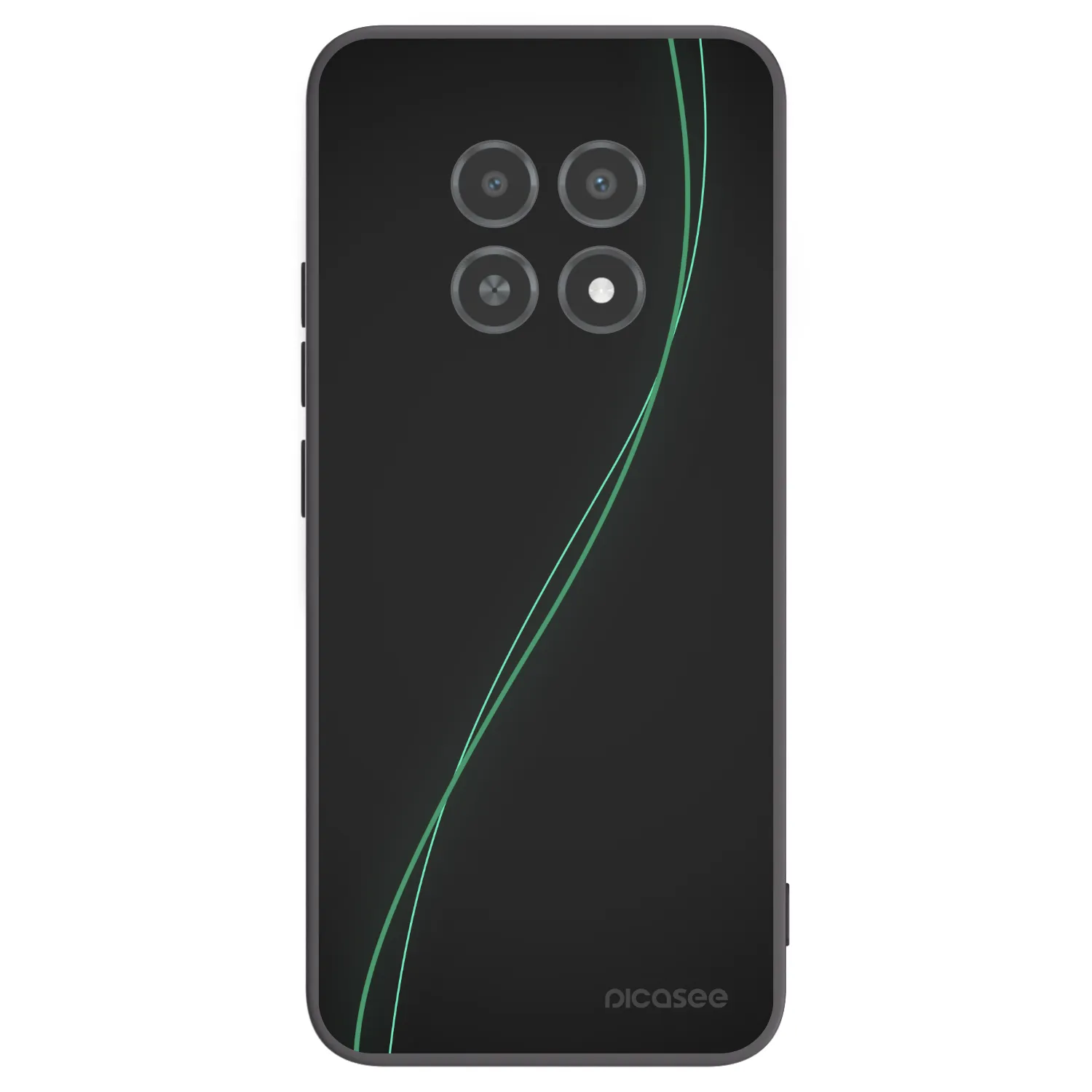 Picasee silikonový černý obal pro Realme 12X - Be Different