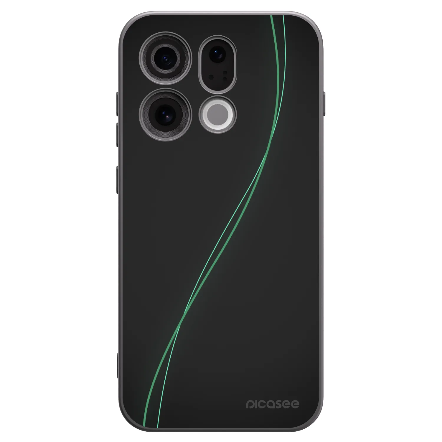 Picasee silikonový černý obal pro OPPO Find X9 - Be Different