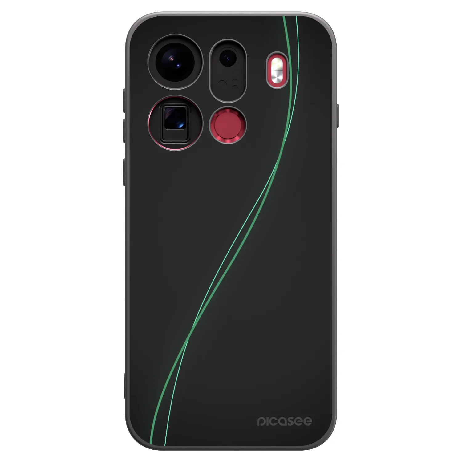 Picasee silikonový černý obal pro OPPO Find X9 Pro - Be Different
