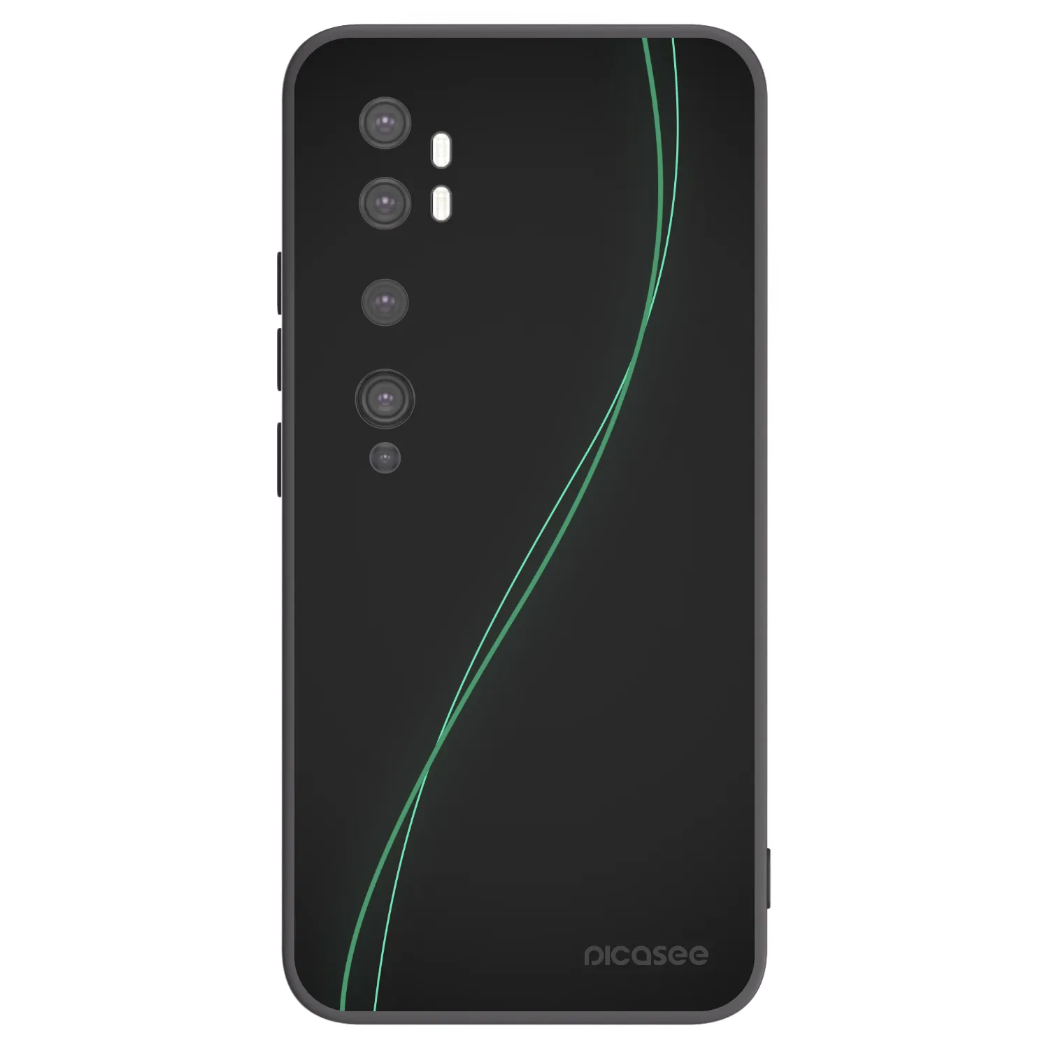 Picasee silikonový černý obal pro Xiaomi Mi Note 10 (Pro) - Be Different