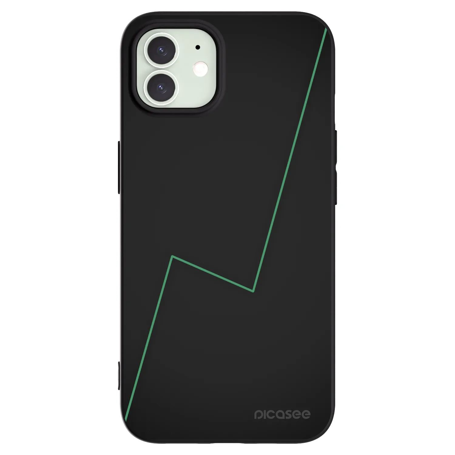 Picasee silikonový černý obal pro Apple iPhone 12 - Consistency