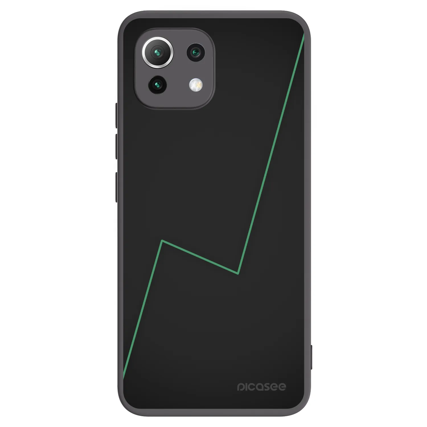 Picasee silikonový černý obal pro Xiaomi Mi 11 Lite - Consistency