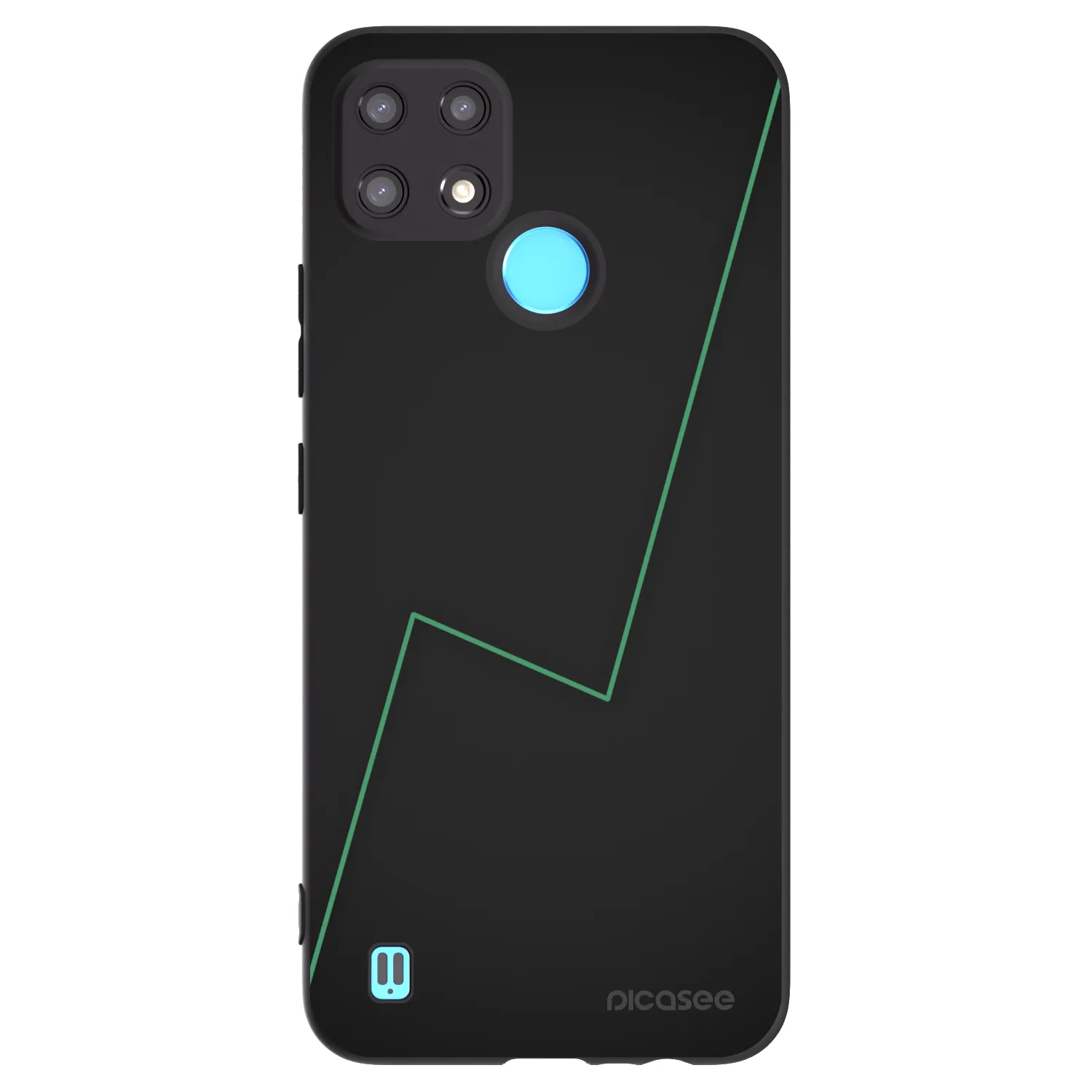Picasee silikonový černý obal pro Realme C21 - Consistency