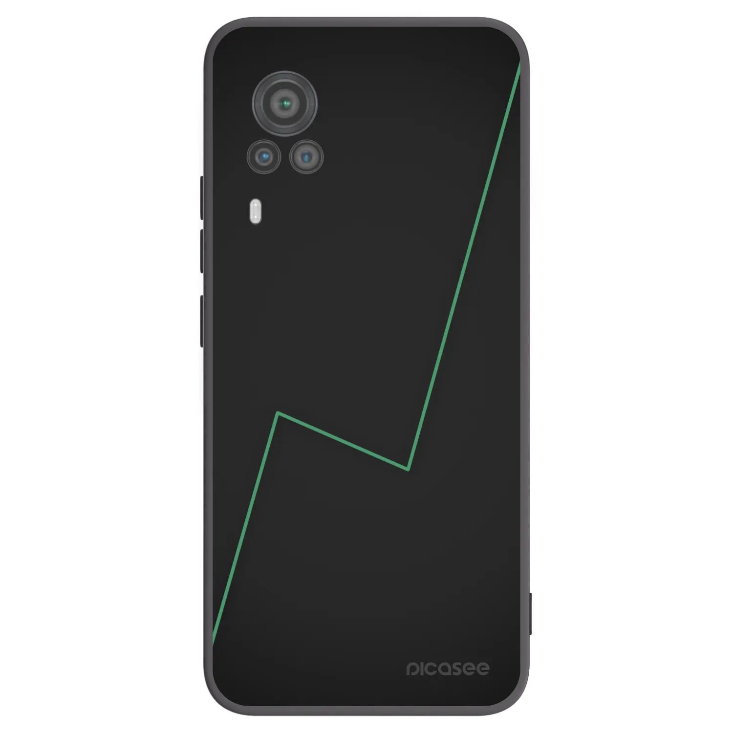 Picasee silikonový černý obal pro Vivo X60 Pro 5G - Consistency
