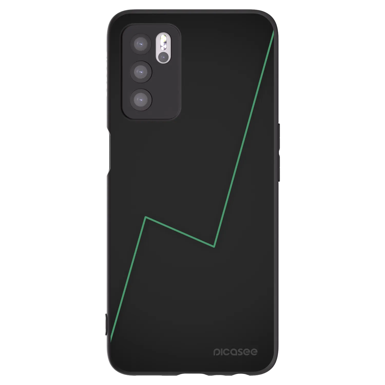 Picasee silikonový černý obal pro OPPO A16s - Consistency