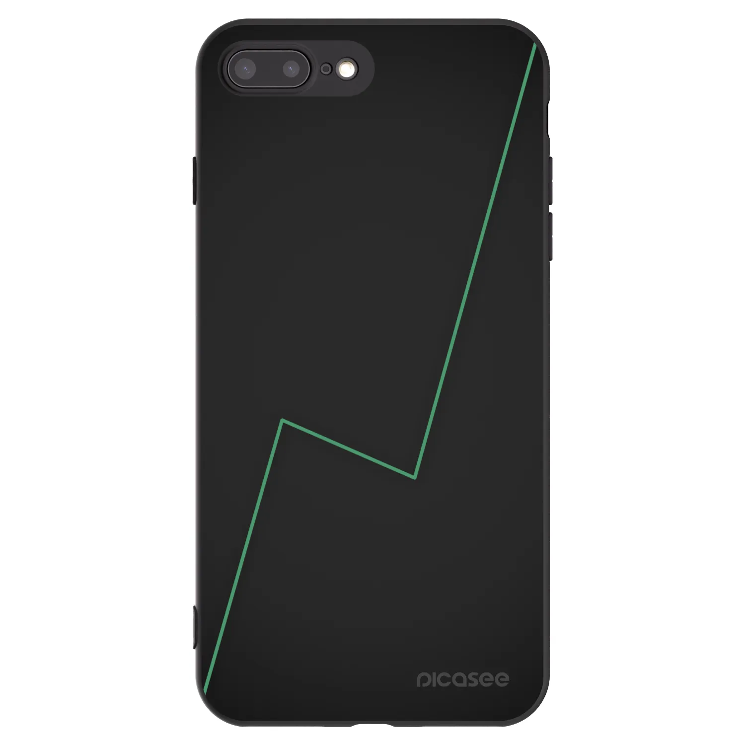 Picasee silikonový černý obal pro Apple iPhone 8 Plus - Consistency