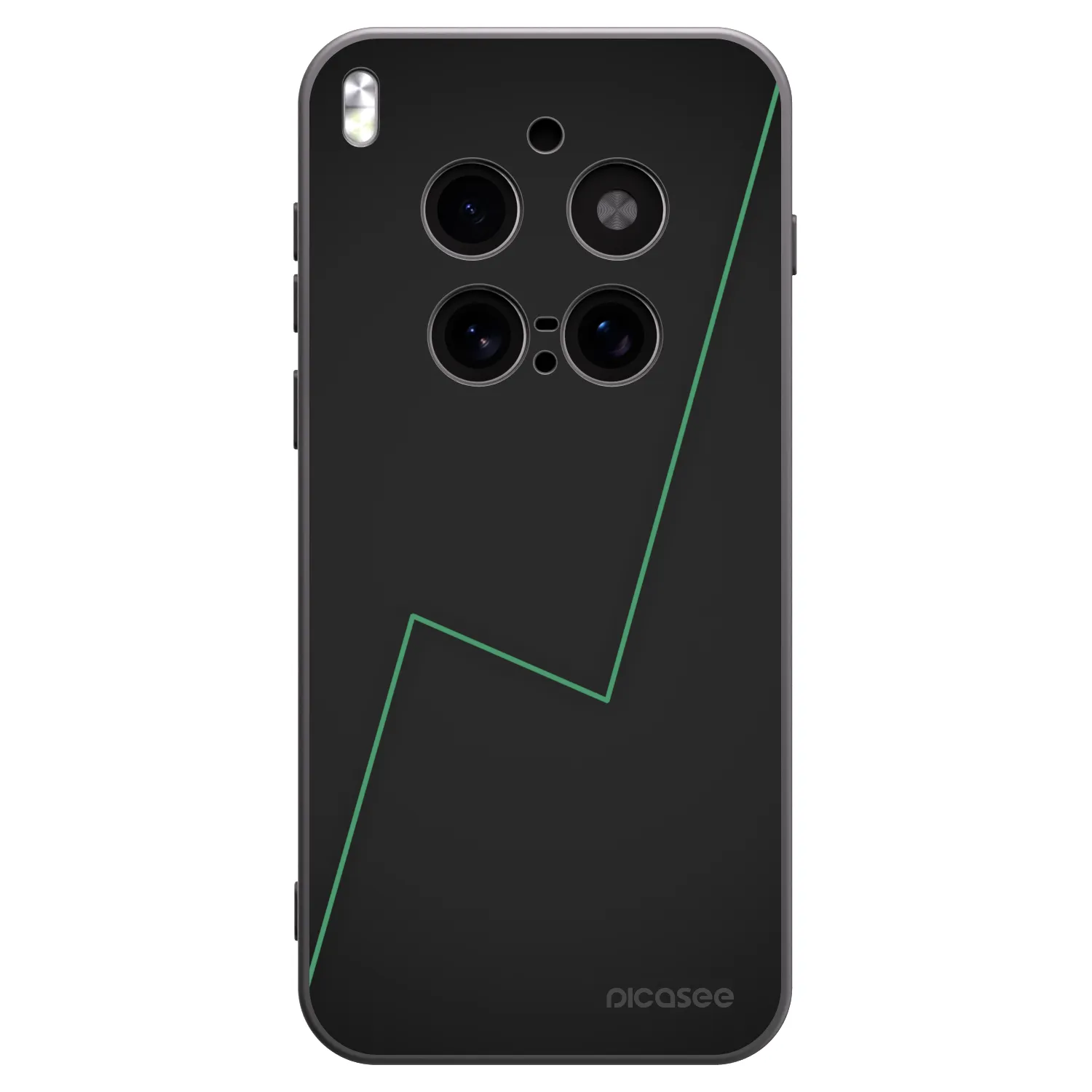 Picasee silikonový černý obal pro Vivo X300 Pro - Consistency