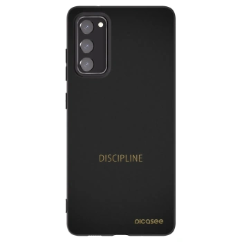 Picasee silikonový černý obal pro Samsung Galaxy S20 FE - Discipline