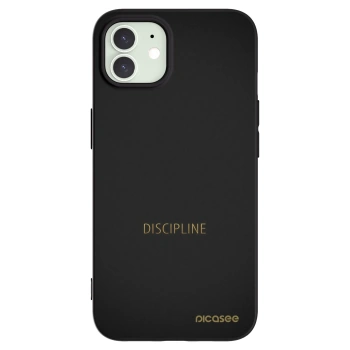 Picasee silikonový černý obal pro Apple iPhone 12 - Discipline