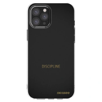Picasee silikonový průhledný obal pro Apple iPhone 12 Pro Max - Discipline