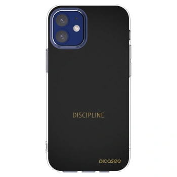 Picasee silikonový průhledný obal pro Apple iPhone 12 mini - Discipline