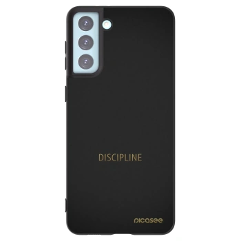 Picasee silikonový černý obal pro Samsung Galaxy S21+ 5G G996F - Discipline