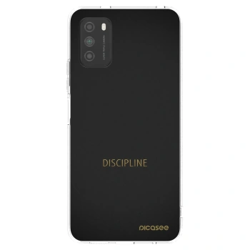 Picasee silikonový průhledný obal pro Xiaomi Poco M3 - Discipline
