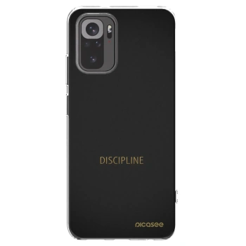 Picasee silikonový průhledný obal pro Xiaomi Redmi Note 10S - Discipline