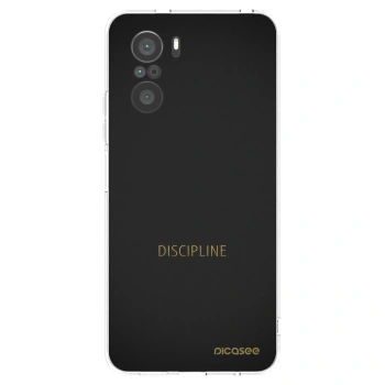 Picasee silikonový průhledný obal pro Xiaomi Poco F3 - Discipline