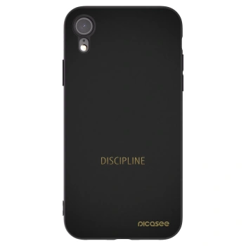 Picasee silikonový černý obal pro Apple iPhone XR - Discipline