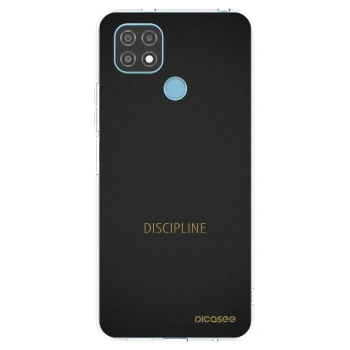 Picasee silikonový průhledný obal pro Realme C21 - Discipline