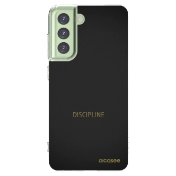 Picasee silikonový průhledný obal pro Samsung Galaxy S21 FE 5G - Discipline