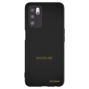 Picasee silikonový černý obal pro OPPO A16s - Discipline
