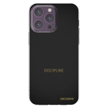 Picasee silikonový průhledný obal pro Apple iPhone 14 Pro Max - Discipline